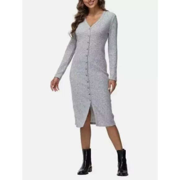 Frye Duster Long Cardigan Sweater Midi Dress - XL - Picture 2 of 4